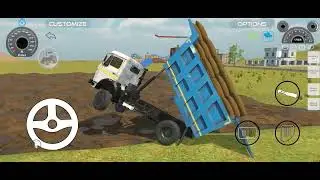 Dumper 🚛 fas gaya 😱 khet me 🚜 #game #automobile #tractor #gaming #songremix 