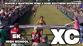 Marcelo Mantecon wins the 2025 Southern Showcase Boy Championship 5k