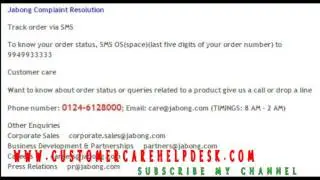 Jabong customer care number