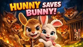 Hunny Saves Bunny 🐰❤️ | A Brave Rabbit Story | Disney-Pixar Style Kids Animation