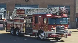 Rockwall FD Ladder 1 arriving at station 2