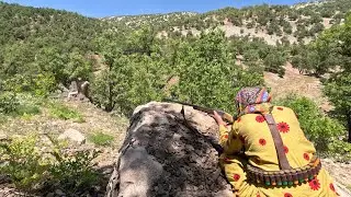 Iranian Nomadic Woman In Lonely Time_ Nomadic & Village Lifestyle Of Iran