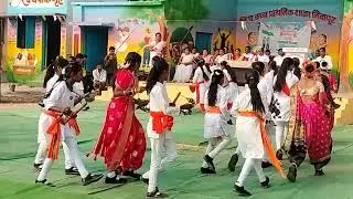 प्रजासत्ताक दिनाच्या निमित्ताने लेझिम कवायती 
