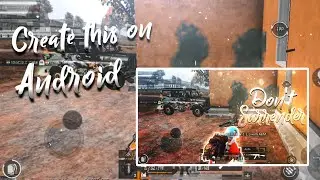 MAKE AMAZING PUBG MOBILE MONTAGE THUMBNAIL ON ANDROID | PROFESSIONAL MONTAGE THUMBNAIL