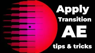 how to apply transition to shape layer, after effects tips and tricks