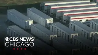 CBS Skywatch spots barrack doors in Elwood left open as National Guard troops set to leave Illinois
