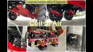 Family Caravan travel, Caravan Suspension Upgrade, Coil to Air, Airbag suspension, tuff ride air bag