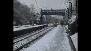 Trains At Canley In the Snow (11th February 2013)