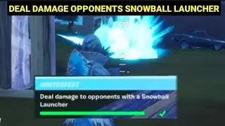 Deal Damage to Opponents with a Snowball Launcher - Fortnite Winterfest Challenges Guide!