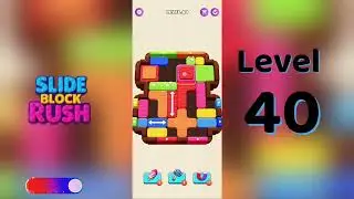 Slide Block Rush Level 40 Walkthrough 🧩 | SolutionGuruji 🎮