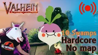 Searching TURNIP and First CRYPT? *Slowrun chapter 10* - Live Valheim NO MAP Hard core run