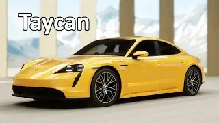 2020 Yellow Porsche Taycan . Download link in description
