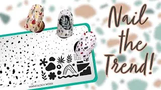 Fun Experiment with Terrazzo Nail Stamping Design | 1-Minute Maniology
