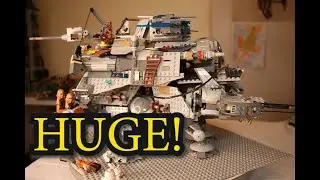 Crazy Battle on a Custom AT-TE (Stop Motion)