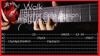 Walk Guitar Solo Lesson - Pantera (with tabs)