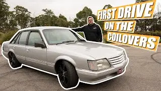 HOLDEN VK COMMODORE Mini Build - PART 3 - First Drive With The BC Racing Coilovers