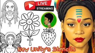 🌹Unity is Live (New Unity&rsquo;s Stencils) DIY Hand Painted Earrings