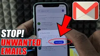how to stop unwanted emails in gmail on iphone?
