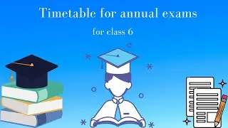 Timetable for class 6 to 8 in winters for exams I Creative Leaners I