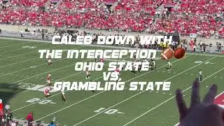 Caleb Downs with the Interception. 🏈🌰 Ohio State Vs. Grambling State