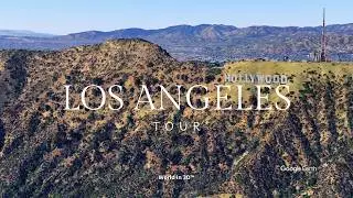Los Angeles Tour | Hollywood, Beaches & Landmarks in HD | Virtual Travel with Google Earth