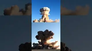 Nuke: Airburst vs. Ground Burst 🤯 Which is worse? #Shorts
