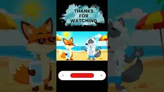 Foxy Sunscreen Prank | Funny Cartoon Wolf & Fox Beach Comedy #cartoonlaughter #funny #fox