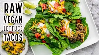 Walnut Chorizo Lettuce Tacos // EASY RAW VEGAN RECIPE