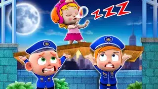 Sleepwalking Song | Police Cartoon | Nursery Rhymes & Kids Songs | PIB Little RED