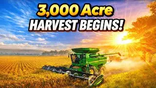We Started a 3,000 Acre Harvest&hellip; This Is HUGE | Farming Simulator 25