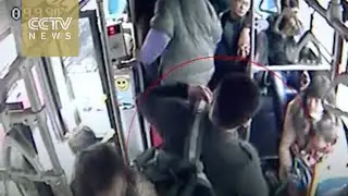 Watch: bus thief steals from woman, gets back on same bus!
