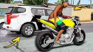 ARRASTANDO NA QUEBRADA DE HORNET CARBURADA SÓ O CANO 💥 GTA SAN ANDREAS