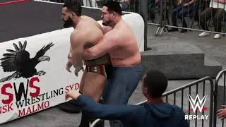Rusev vs. Samoa Joe - ECW Title Falls Count Anywhere Match: SWS x WWE Invasion WWE2K18