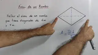 As&iacute; se calcula el &Aacute;rea de un Rombo