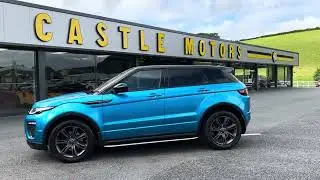 2018 RANGE ROVER EVOQUE 2.0 TD4 LANDMARK Auto 177 BHP Moraine Blue for sale Castle Motors