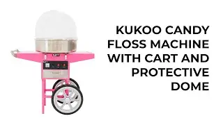 Candy Floss Machine & Cart With Protective Dome