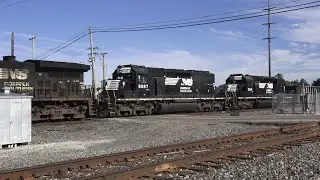 NS 4 Engine freight with 2    4 axle engines  4523, 9719, 6087, 3349
