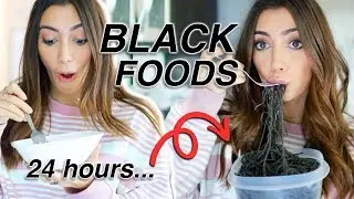 Eating only BLACK FOOD for 24 hours *it was unique*