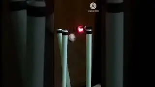 LED bail glowing in slow mo #shorts #ipl #cricket