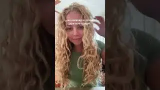 My hair looked better when I woke up.🤍 #curlyhairroutine #bonnet #blondecurls #naturalblonde