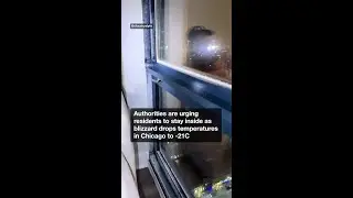 Blizzard blast so extreme ice forms on the inside of a Chicago apartment
