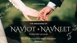 LIVE WEDDING CEREMONY // NAVJOT & NAVNEET// SHOOT BY FULKARI PHOTOGRAPHY (BADAL)M.94173-59656