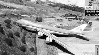 747-8 At Courchevel Airport Impossible landing challenge 2