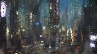 Blurry Rainy Day City Live Wallpaper