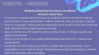 Meditatie de introspectie si vindecare folosind tehnica ThetaHealing