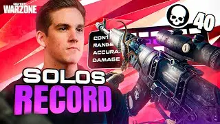 MY FASTEST 40 BOMB EVER!! BROKE MY SOLOS KILL RECORD! (WARZONE)