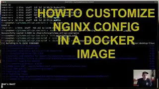 How to customize nginx config in docker image