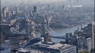 London From Sky 😍 | Tower Bridge Aerial View | UK Vibes ✨