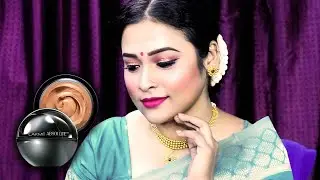 Lakme absolute mousse foundation makeup/party,wedding,festival makeup/saree and jewellery idea
