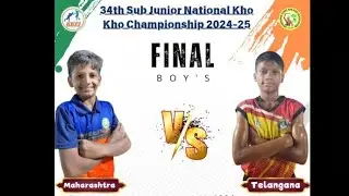 TELANGANA vs MAHARASHTRA || FINALS || 34th Sub Junior National KhoKho Championship 2024-25 🏆